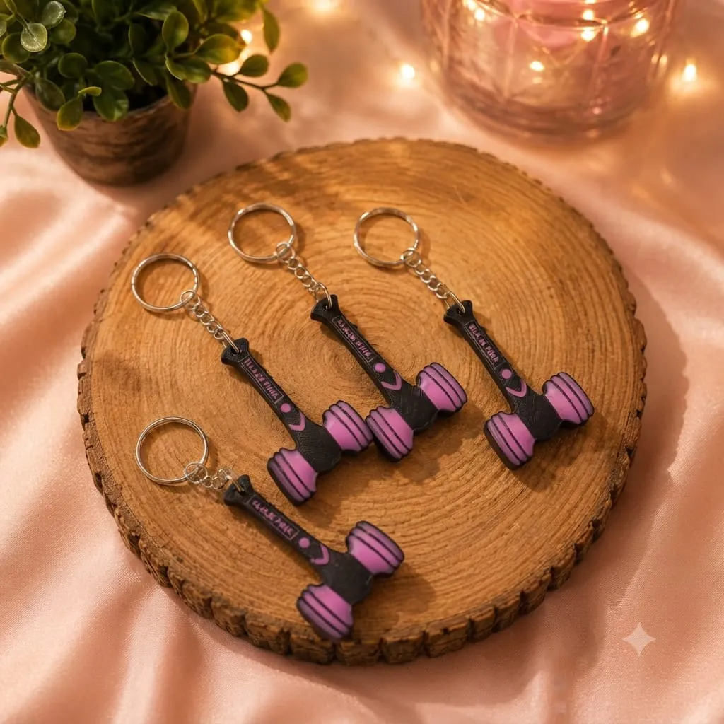 Chaveiro martelo roxo kpop