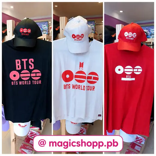 Camisetas e Bones BTS World Tour