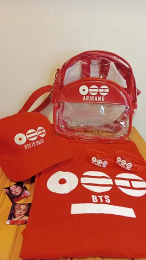 Kit BTS Arirang vermelho
