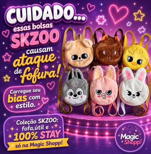 Mochilas de pelúcia SKZOO do Stray Kids