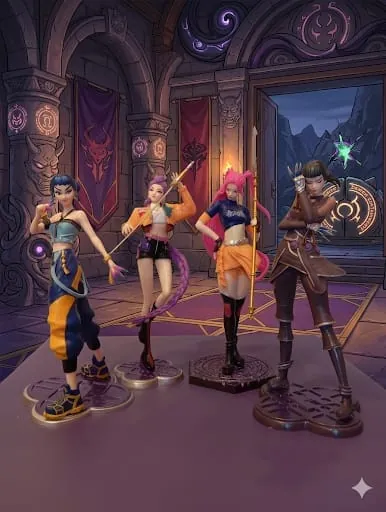 Miniaturas League of Legends estilo anime