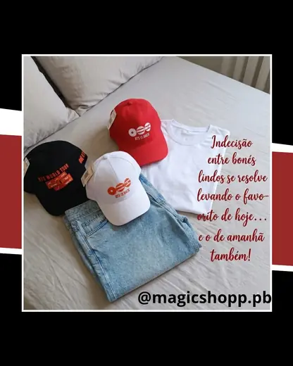 Bonés e Bolsas