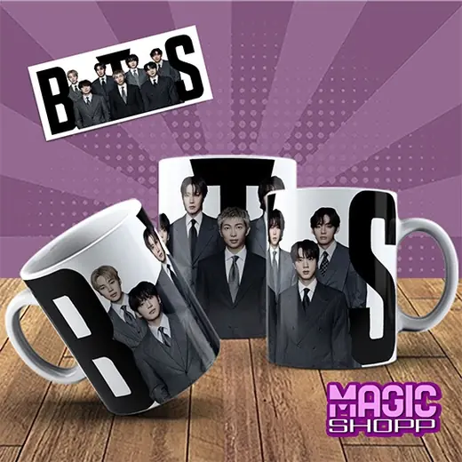 Caneca BTS grupo