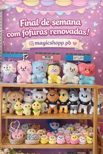 Prateleira de Pelucias Kpop Sortidas