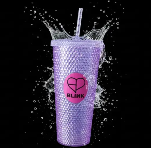 Copo Termico Glitter Roxo BLINK