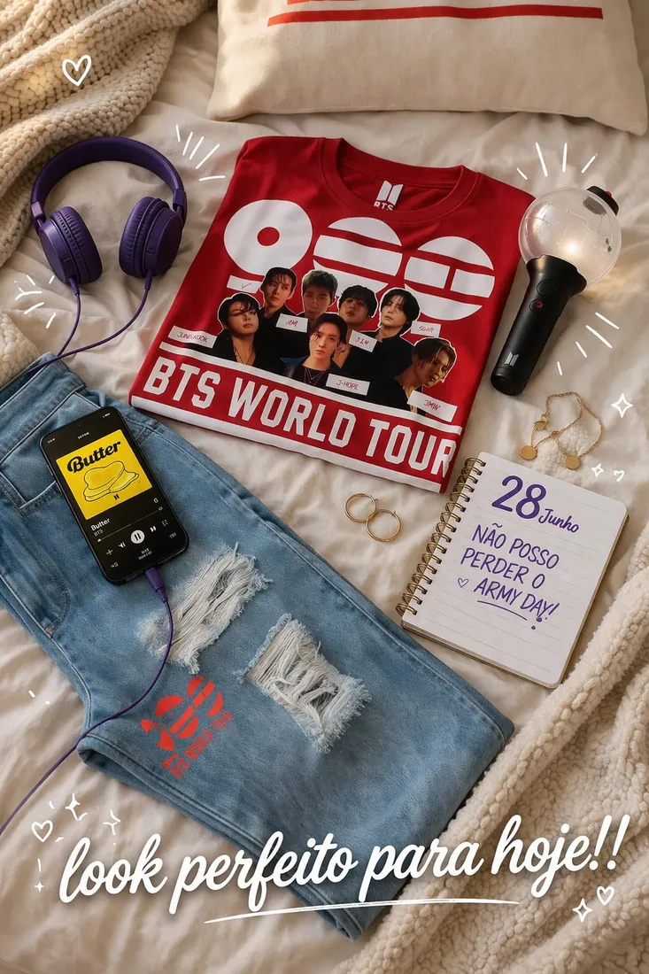 Camiseta Oficial BTS World Tour 900