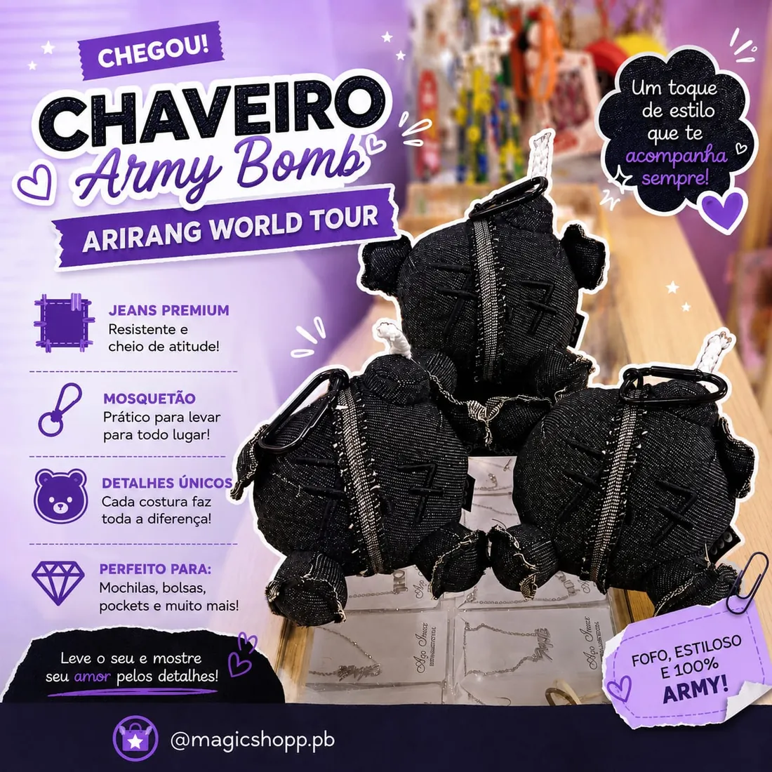 Chaveiro Army Bomb Arirang