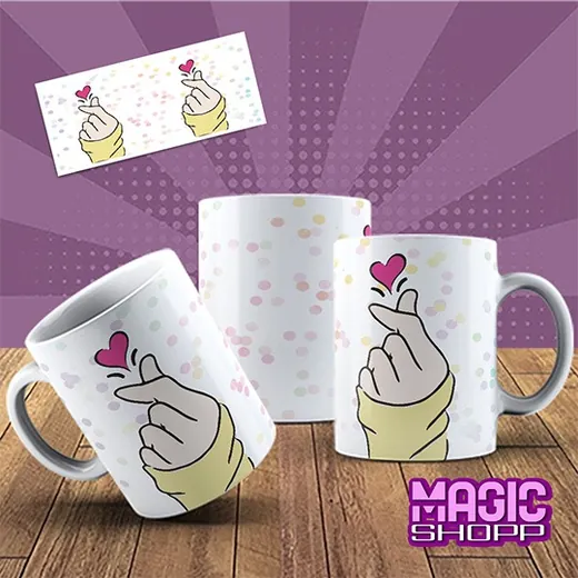 Caneca dedinho de coracao